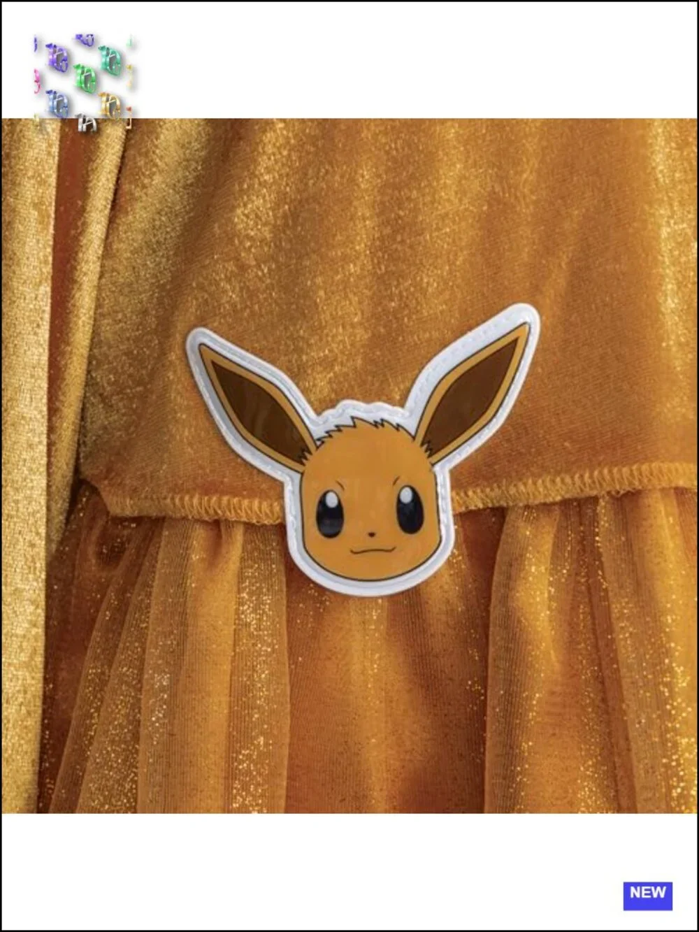 Official Pokemon Eevee Costume Dress for Girls, Hooded